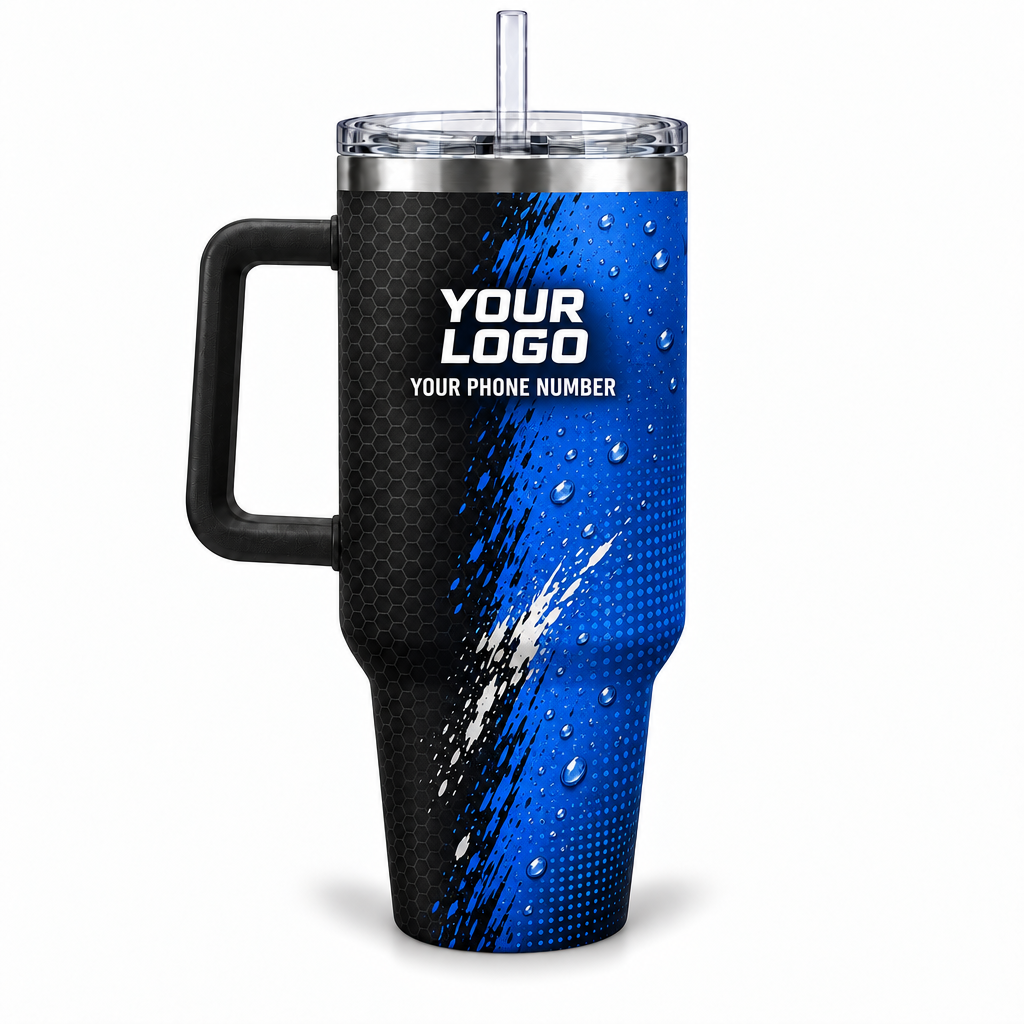 ADN076 personalized tumbler 40oz back product mockup