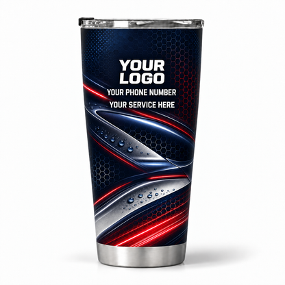 ADN077 personalized tumbler 20oz back product mockup