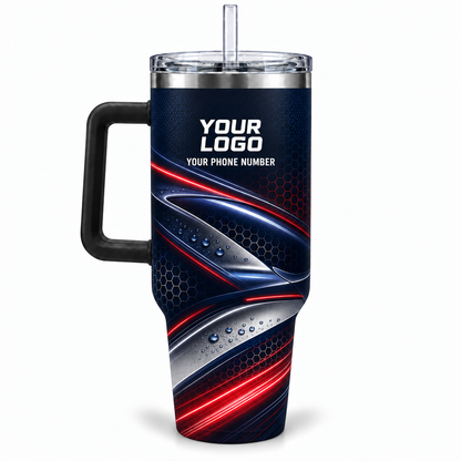 ADN077 personalized tumbler 40oz back product mockup