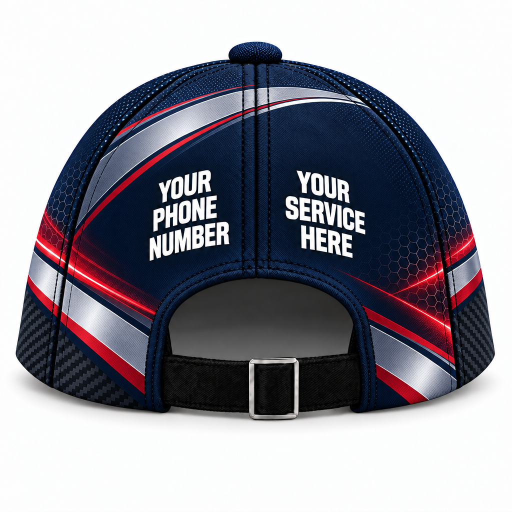 ADN078 personalized cap back product mockup