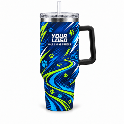 DWN001 personalized tumbler 40oz front product mockup