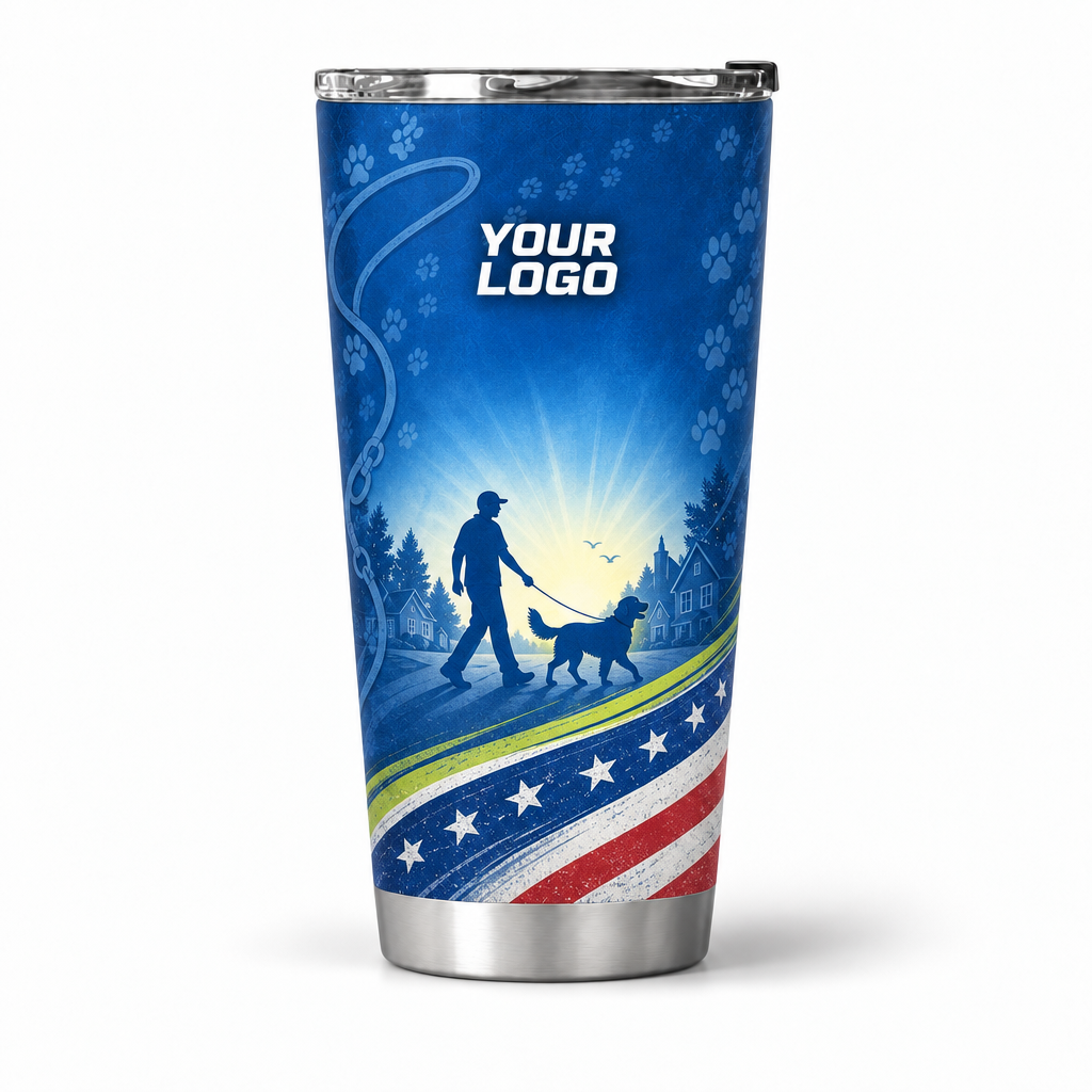 DWN004 personalized tumbler 20oz front product mockup