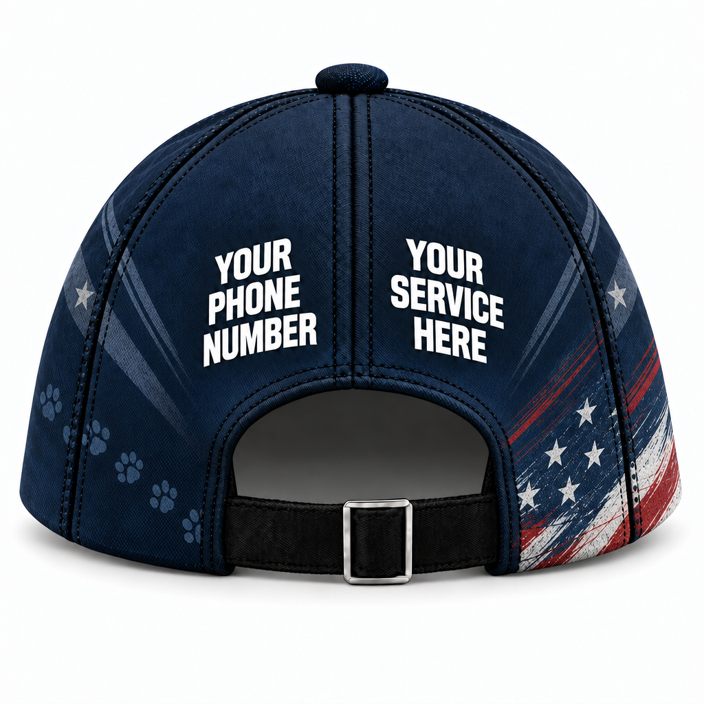 DWN005 personalized cap back product mockup