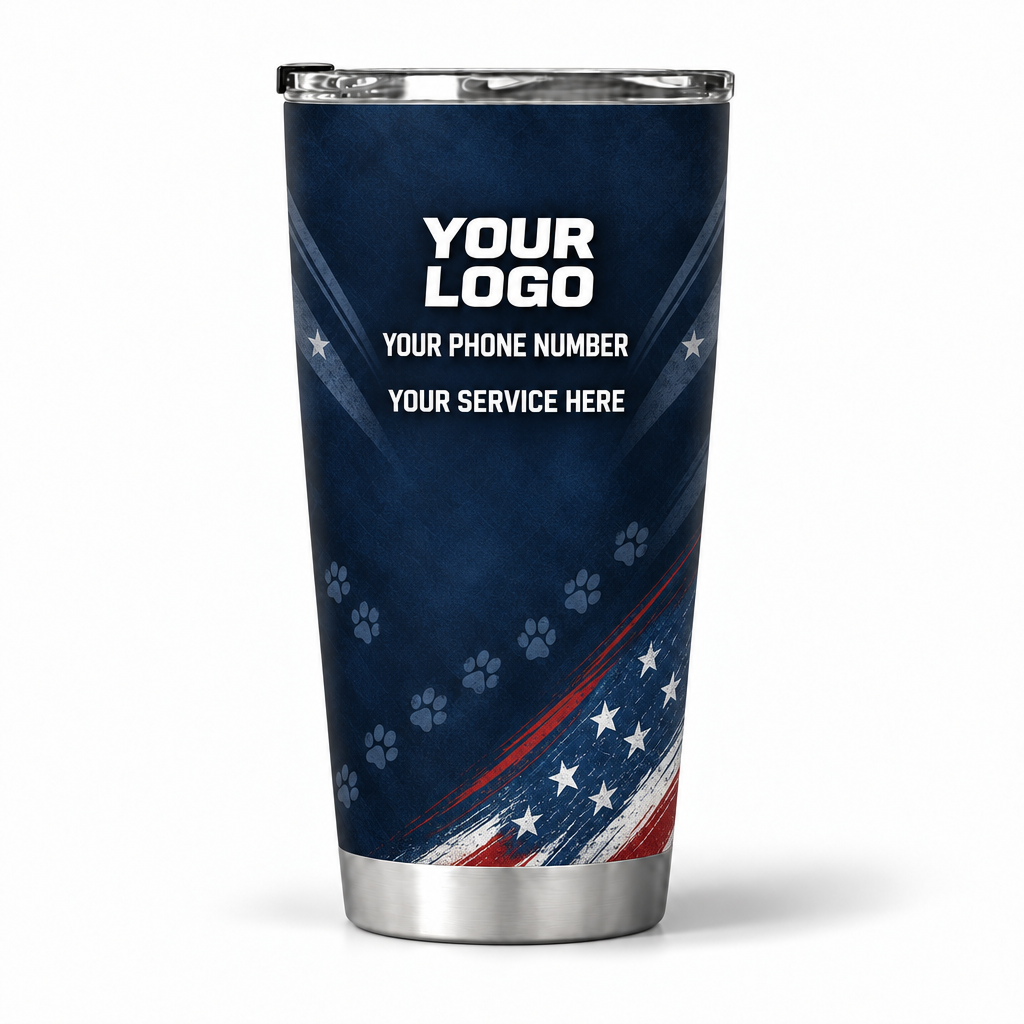 DWN005 personalized tumbler 20oz back product mockup
