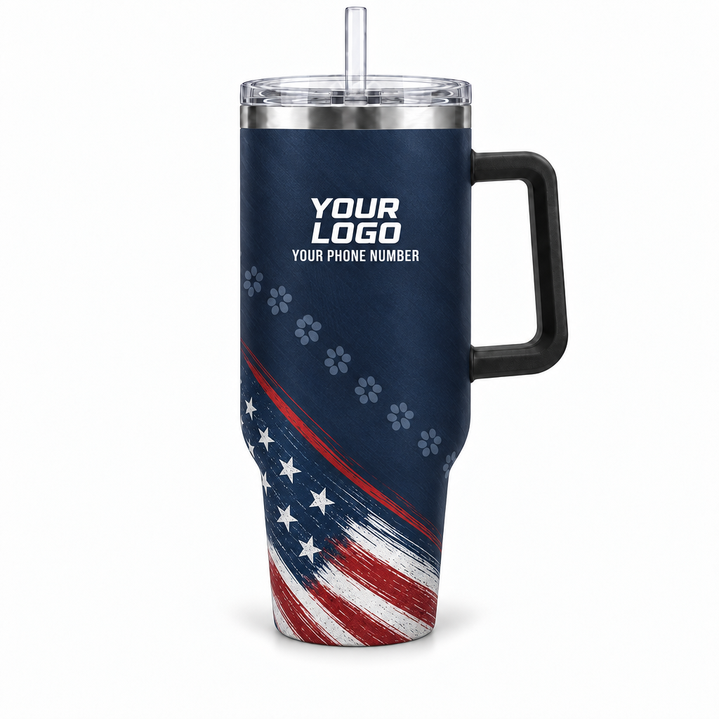 DWN005 personalized tumbler 40oz front product mockup
