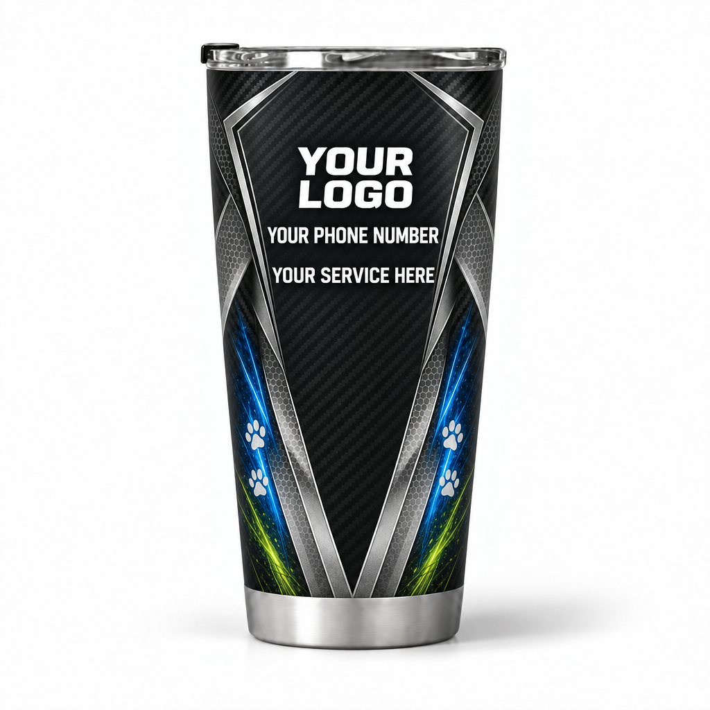 DWN006 personalized tumbler 20oz back product mockup
