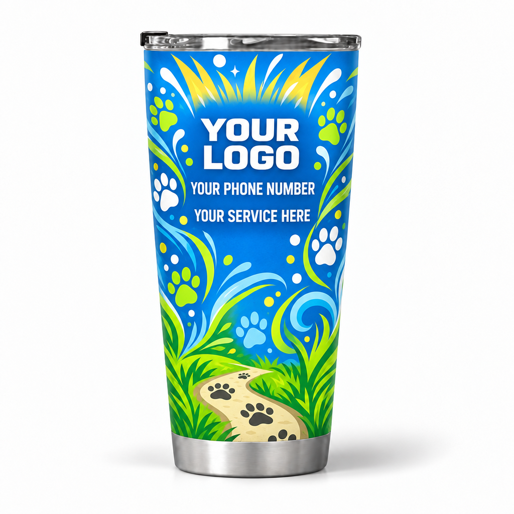 DWN007 personalized tumbler 20oz back product mockup