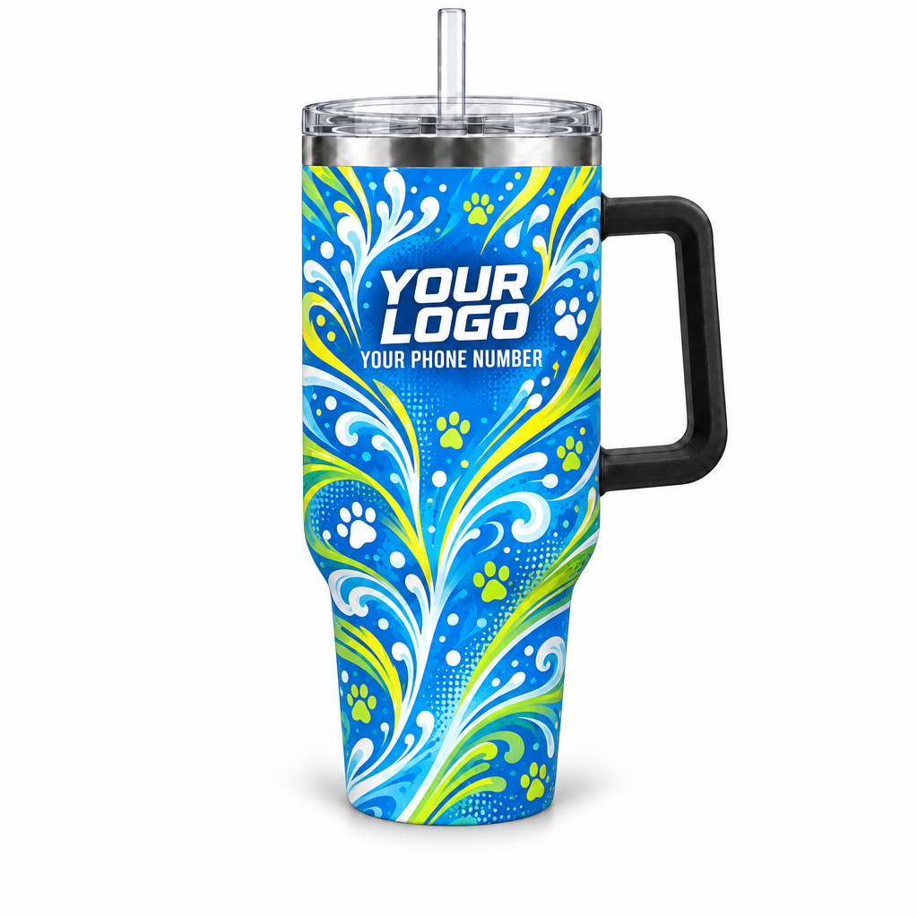 DWN007 personalized tumbler 40oz front product mockup