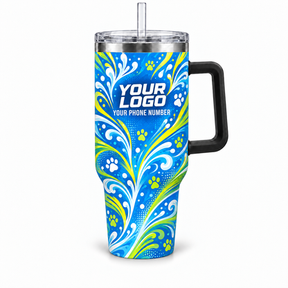 DWN007 personalized tumbler 40oz front product mockup