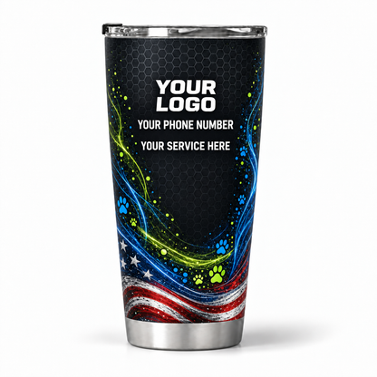 DWN008 personalized tumbler 20oz back product mockup