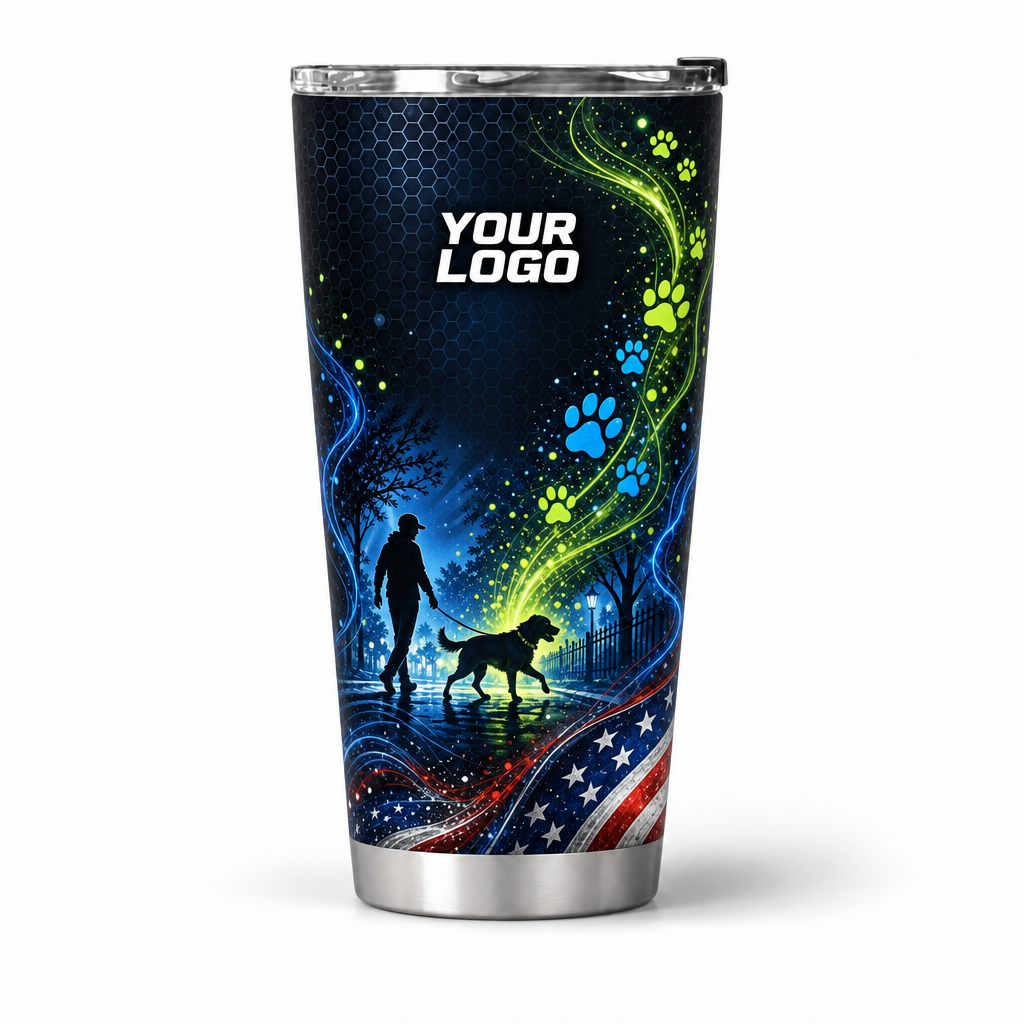 DWN008 personalized tumbler 20oz front product mockup