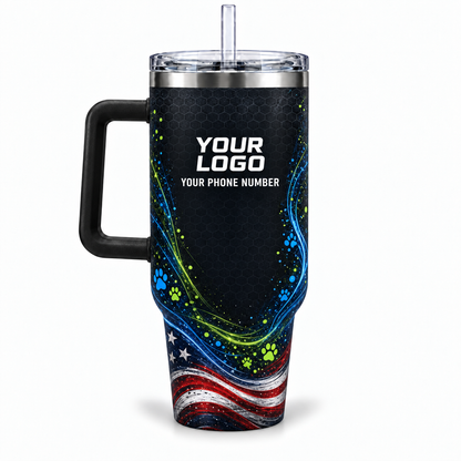 DWN008 personalized tumbler 40oz back product mockup