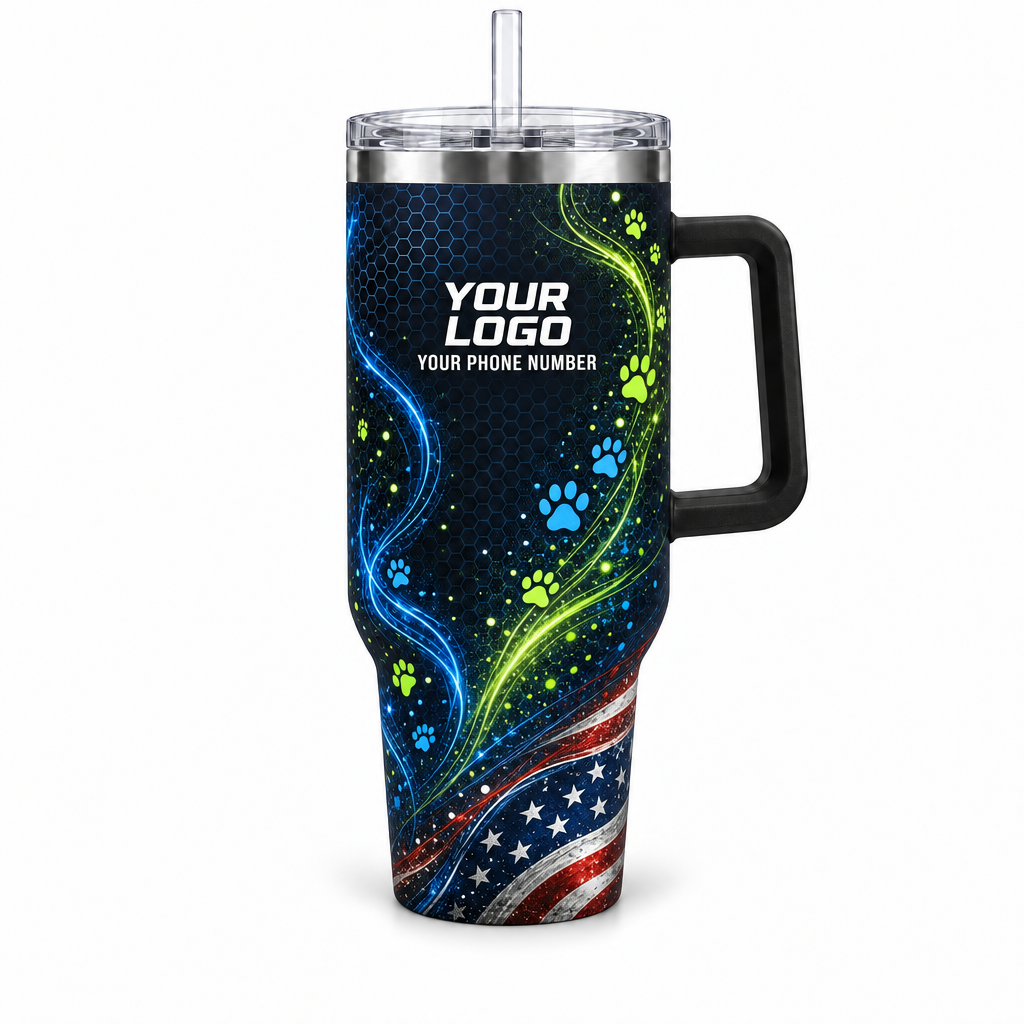 DWN008 personalized tumbler 40oz front product mockup
