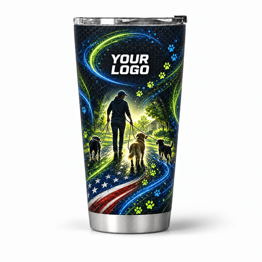 DWN009 personalized tumbler 20oz front product mockup