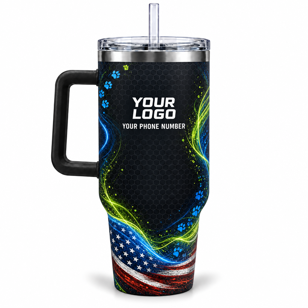 DWN009 personalized tumbler 40oz back product mockup