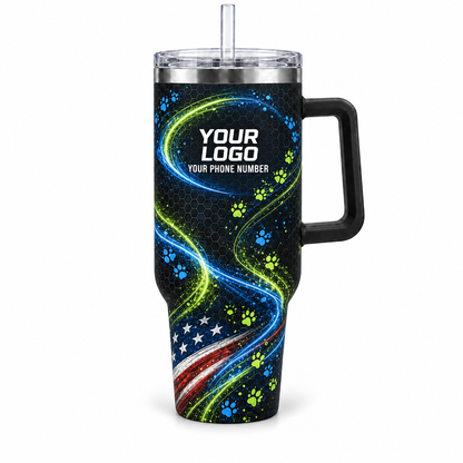 DWN009 personalized tumbler 40oz front product mockup
