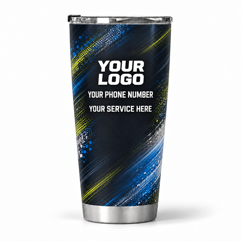 DWN010 personalized tumbler 20oz back product mockup