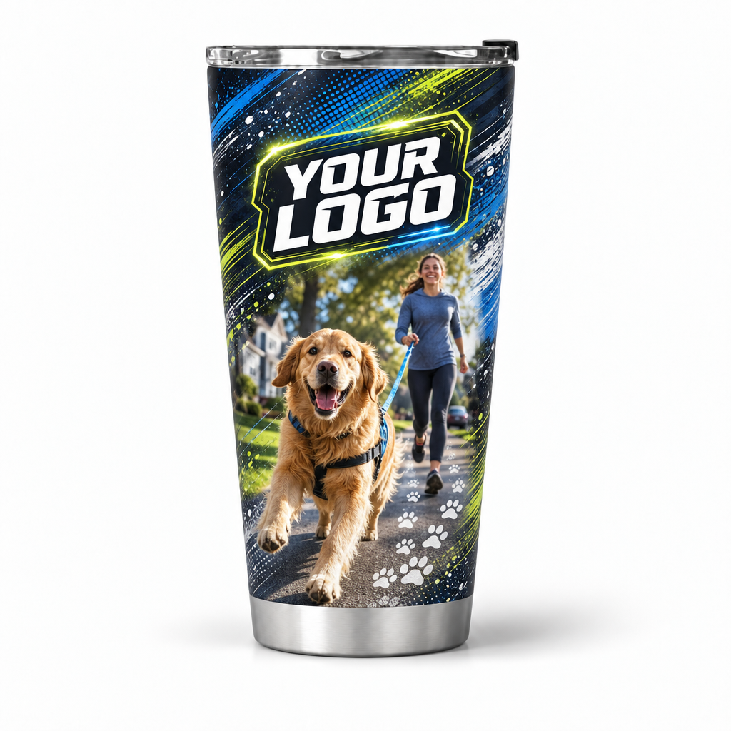 DWN010 personalized tumbler 20oz front product mockup