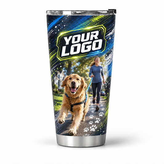DWN010 personalized tumbler 20oz front product mockup