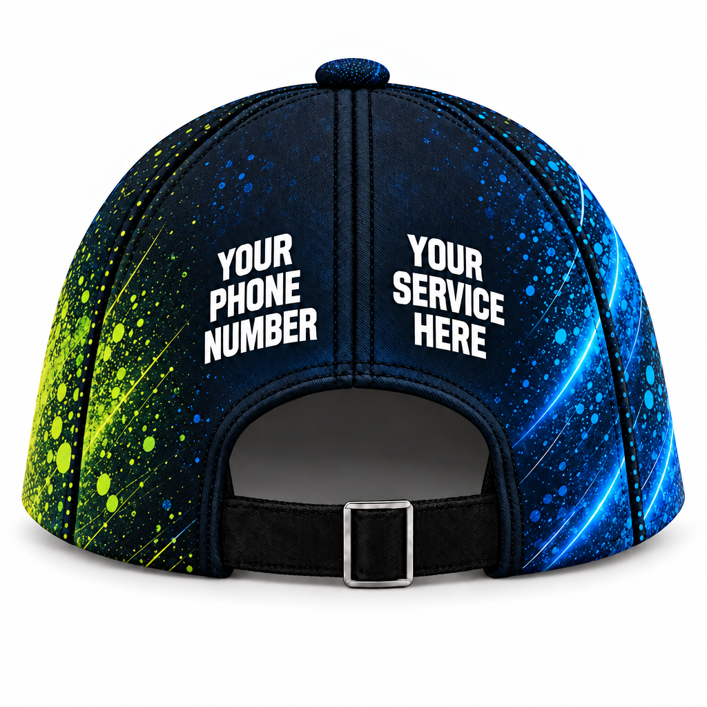 DWN011 personalized cap back product mockup