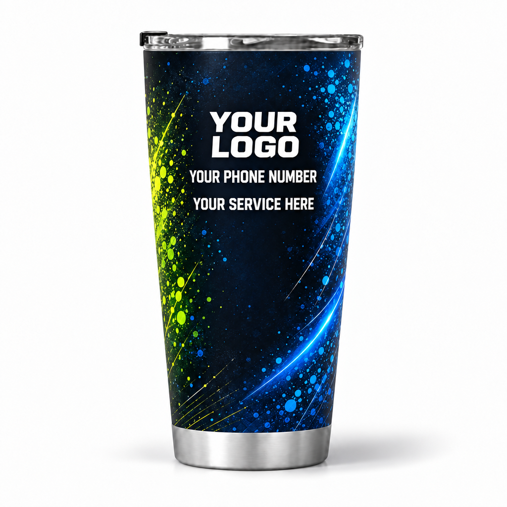 DWN011 personalized tumbler 20oz back product mockup