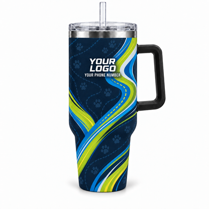 DWN012 personalized tumbler 40oz front product mockup