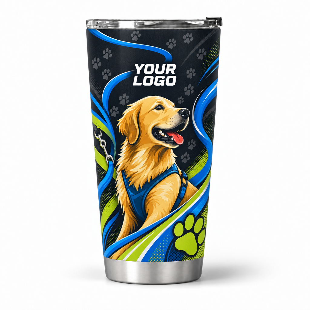 DWN013 personalized tumbler 20oz front product mockup