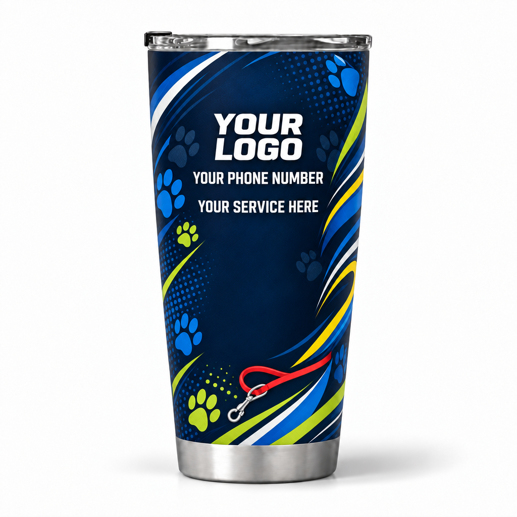 DWN014 personalized tumbler 20oz back product mockup