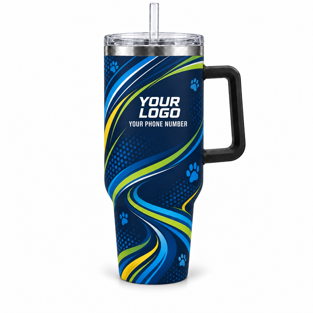 DWN014 personalized tumbler 40oz front product mockup