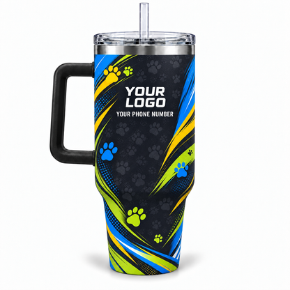 DWN015 personalized tumbler 40oz back product mockup