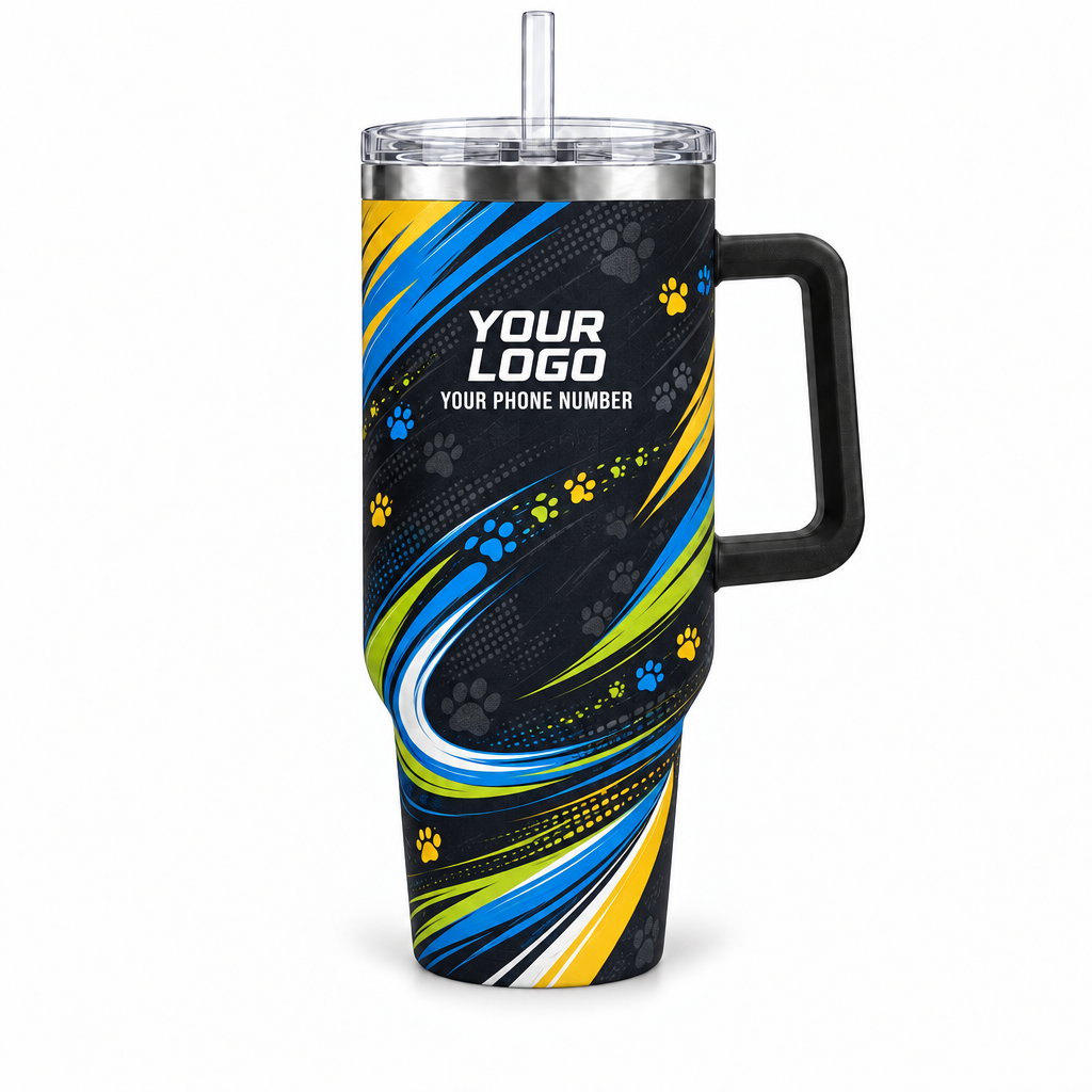DWN015 personalized tumbler 40oz front product mockup