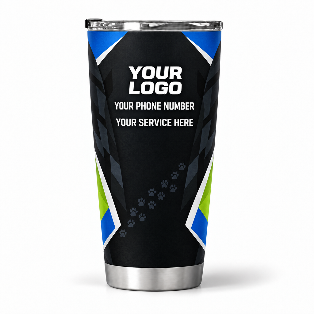 DWN016 personalized tumbler 20oz back product mockup