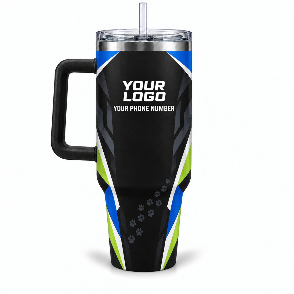 DWN016 personalized tumbler 40oz back product mockup