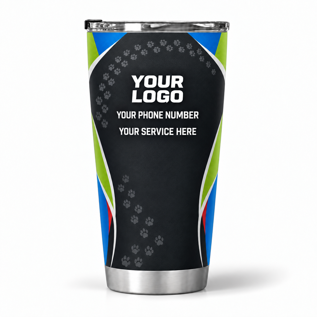 DWN017 personalized tumbler 20oz back product mockup