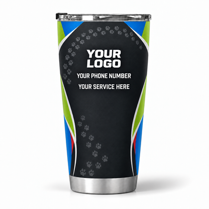 DWN017 personalized tumbler 20oz back product mockup