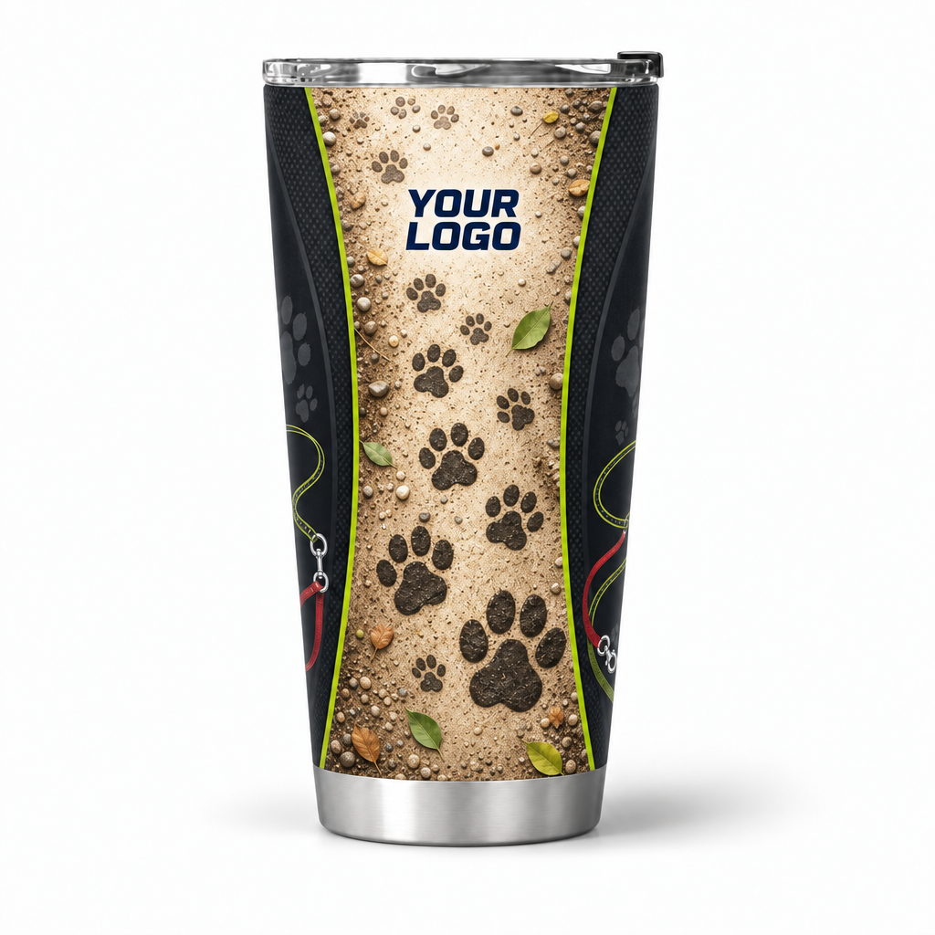 DWN023 personalized tumbler 20oz front product mockup