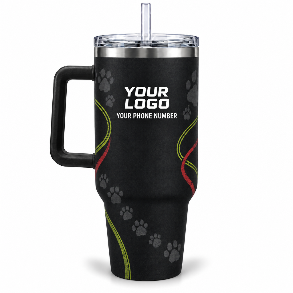 DWN023 personalized tumbler 40oz back product mockup