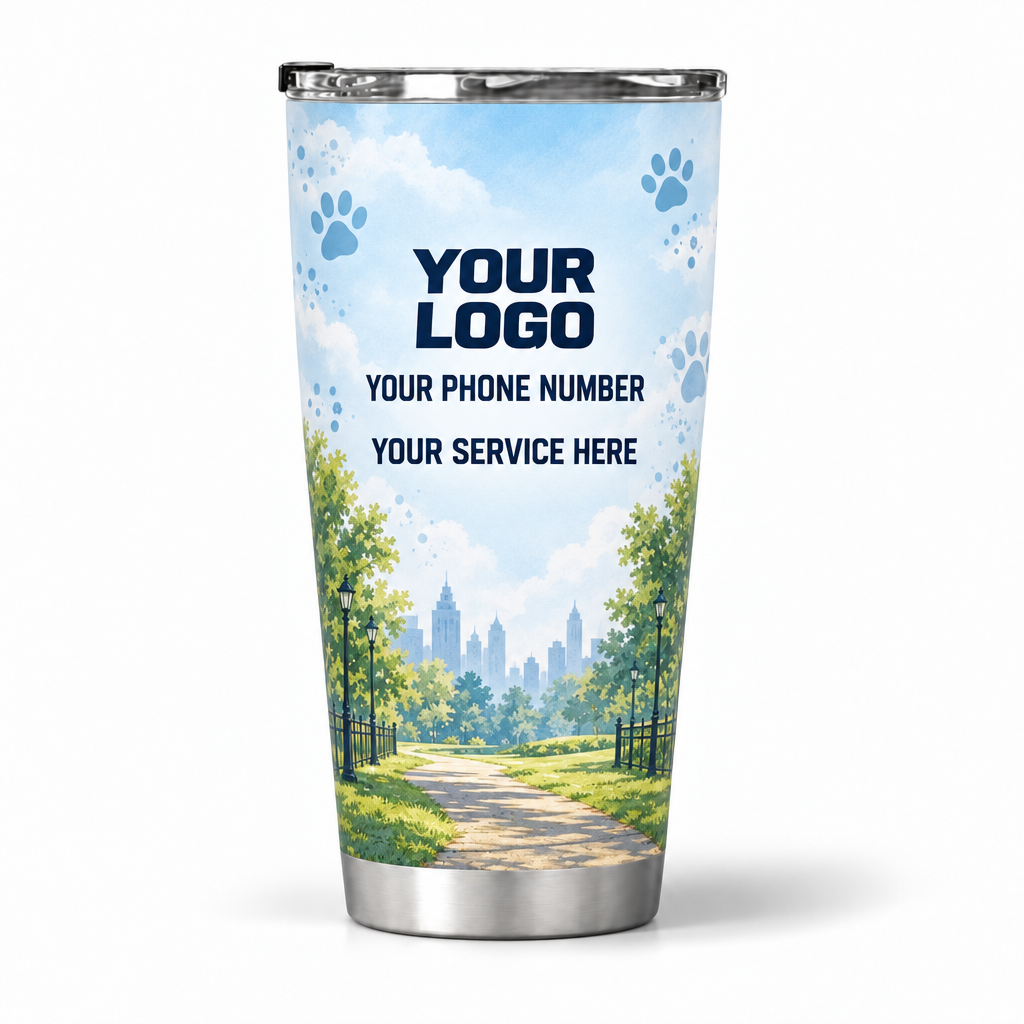 DWN024 personalized tumbler 20oz back product mockup