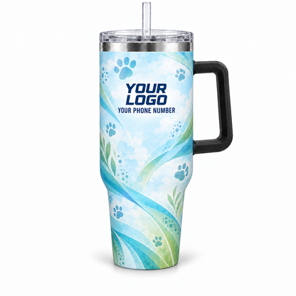 DWN024 personalized tumbler 40oz front product mockup