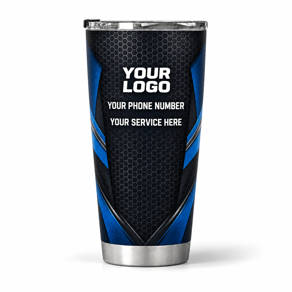 DWN025 personalized tumbler 20oz back product mockup