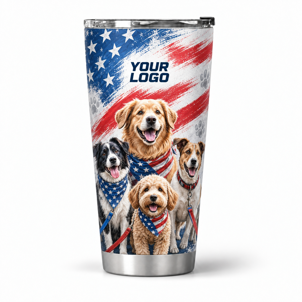 DWN026 personalized tumbler 20oz front product mockup