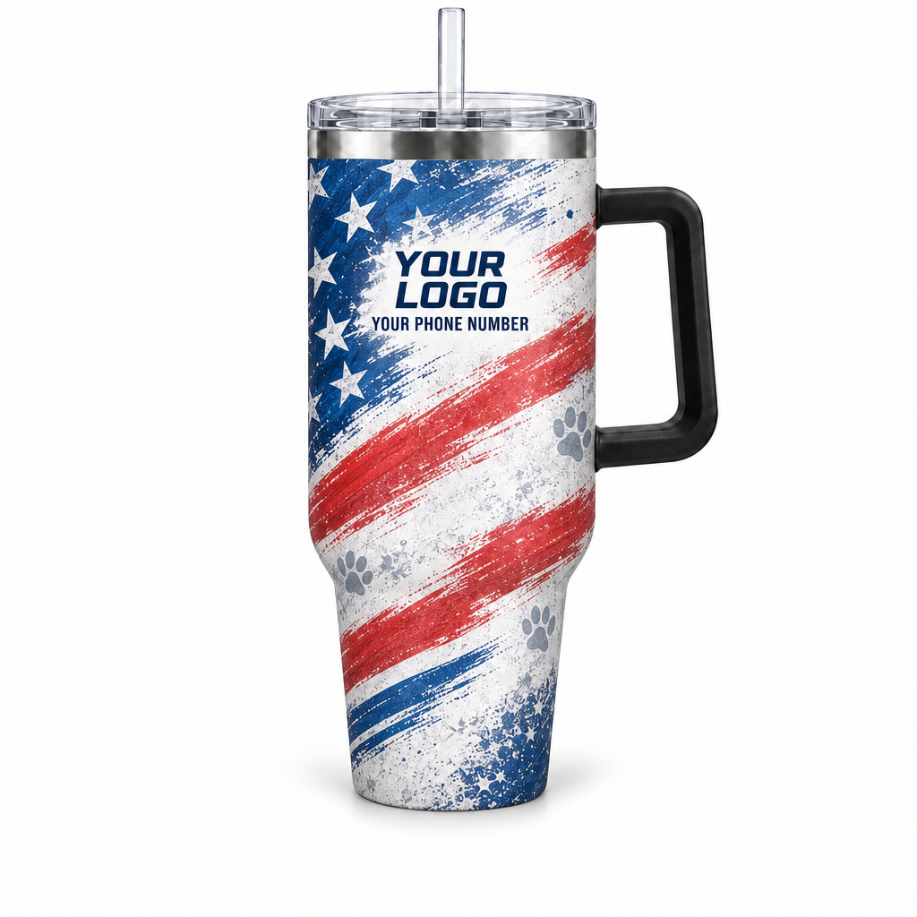 DWN026 personalized tumbler 40oz front product mockup