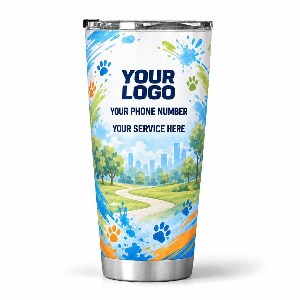 DWN027 personalized tumbler 20oz back product mockup
