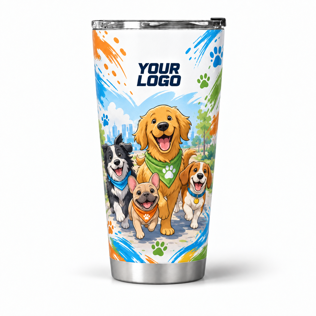 DWN027 personalized tumbler 20oz front product mockup
