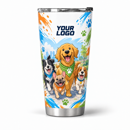 DWN027 personalized tumbler 20oz front product mockup