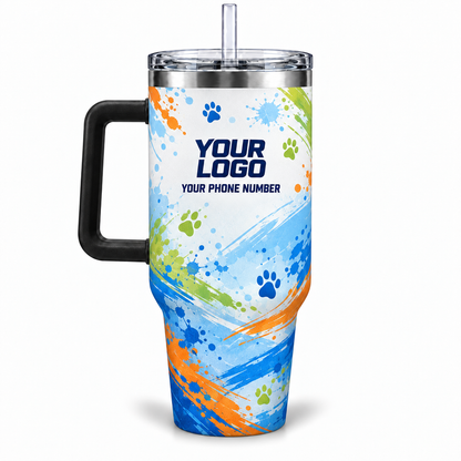 DWN027 personalized tumbler 40oz back product mockup