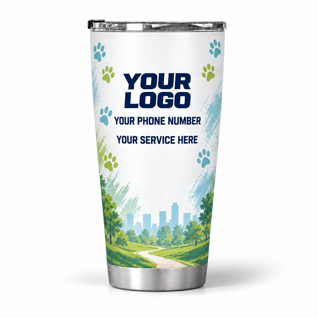 DWN028 personalized tumbler 20oz back product mockup