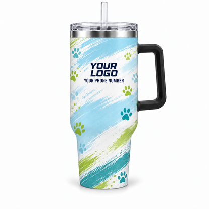 DWN028 personalized tumbler 40oz front product mockup