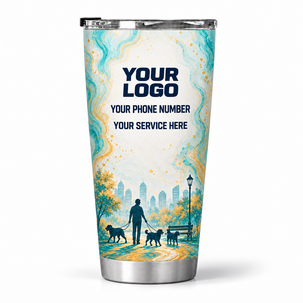 DWN030 personalized tumbler 20oz back product mockup