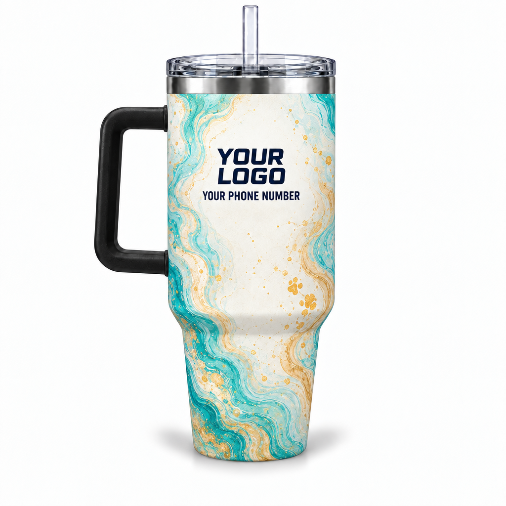 DWN030 personalized tumbler 40oz back product mockup